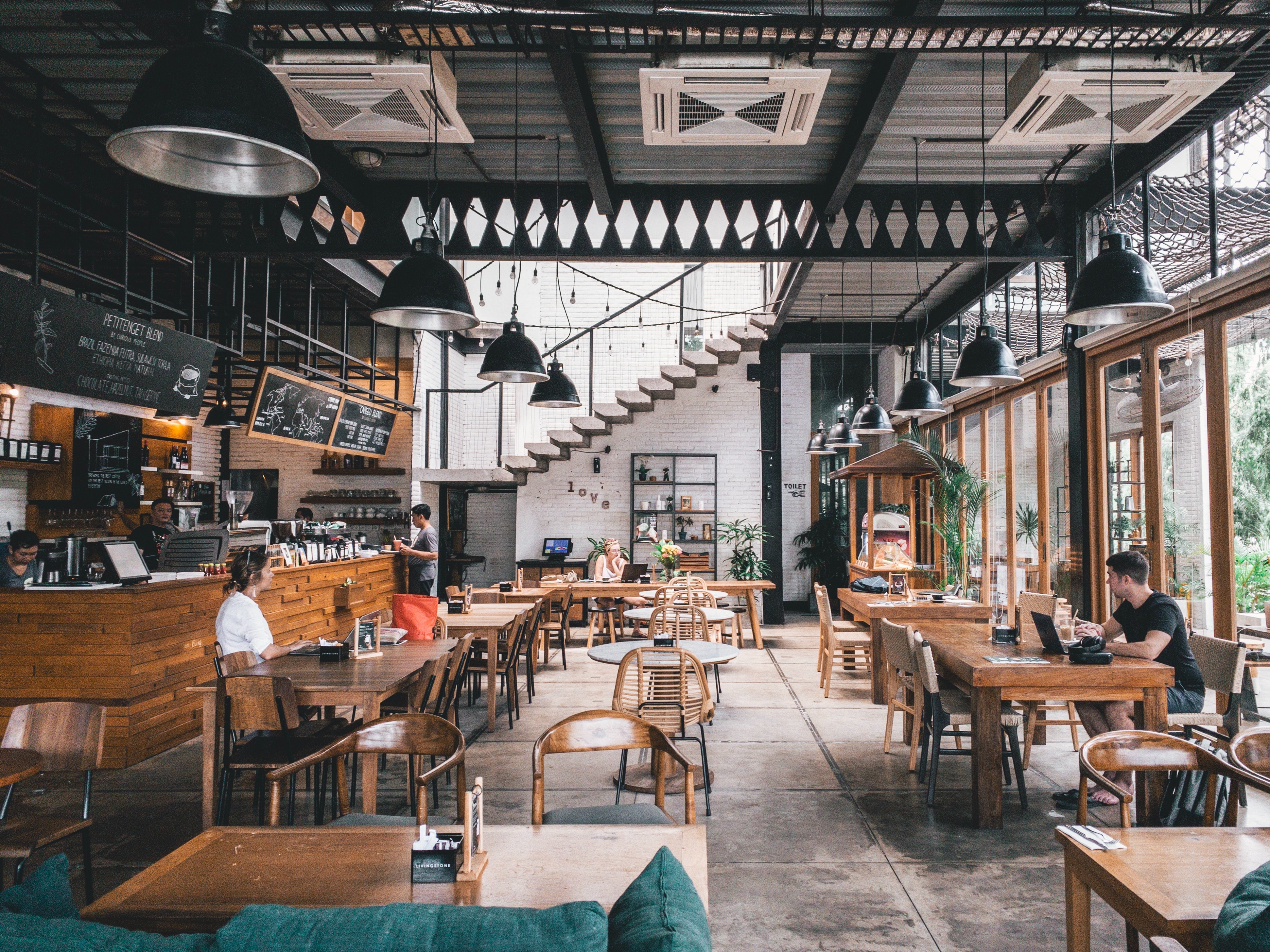 An inside of a restaurant