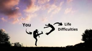 Kick away your life difficulties
